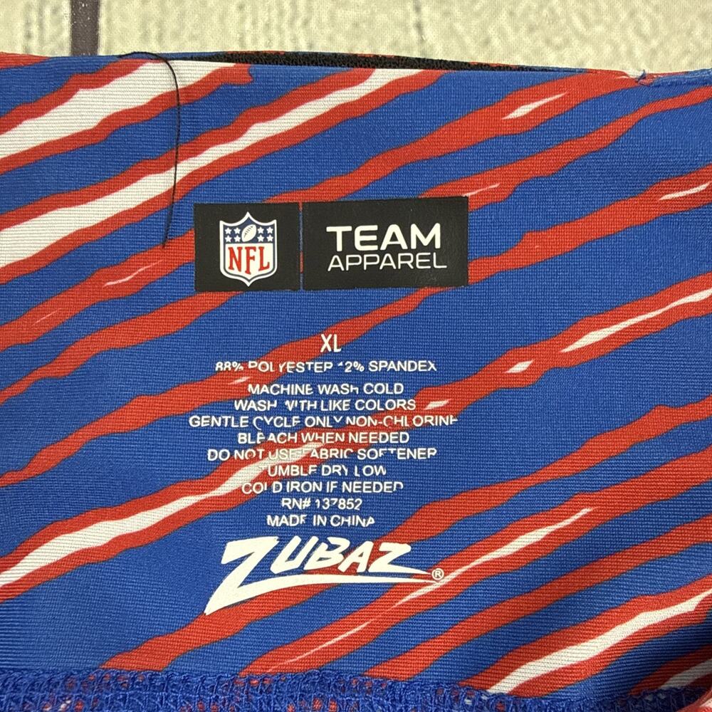 Buffalo Bills Zubaz Womans Leggings Size XL Royal Red & White - Picture 9 of 11
